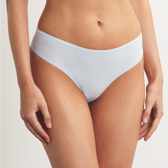 Skims 3 pairs Fits everybody cheeky thong in sky blue NWT - Picture 1 of 8